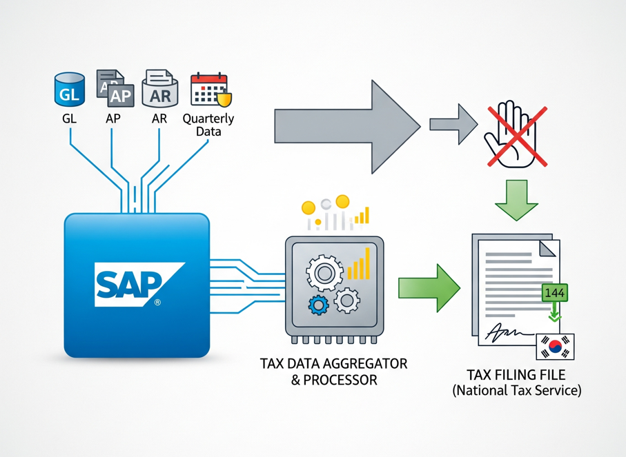 부가세 데이터 확정 및 전자신고 파일 생성
